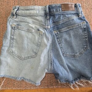 Hollister Two-Tone Denim Shorts